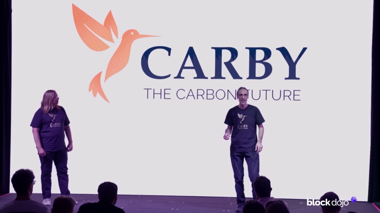 Carby’s pitch at the Block Dojo showcase